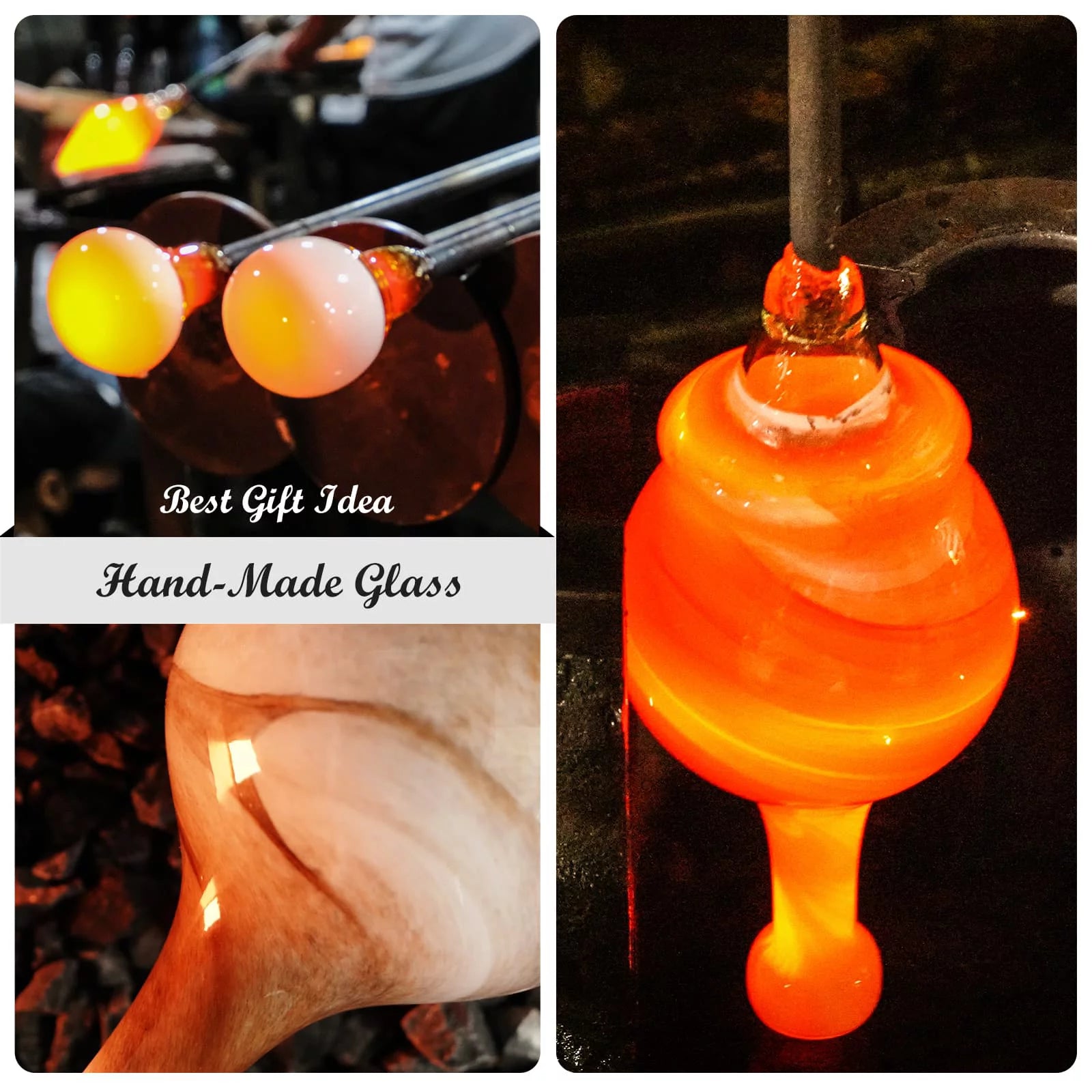 Oil Diffuser Humidifier Handmade Glass 